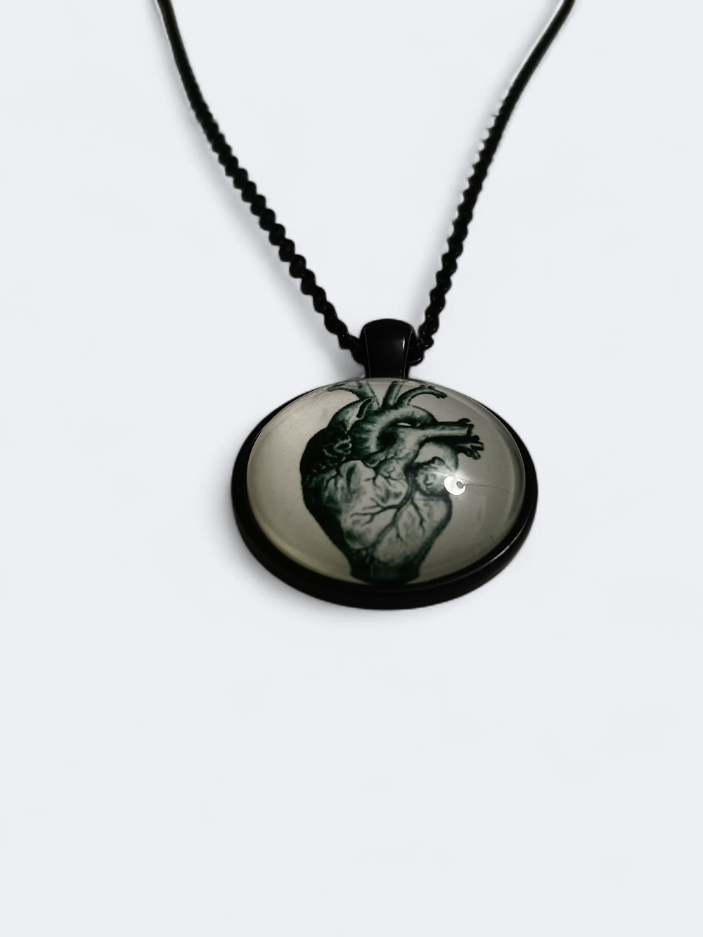 🌟3/$15 Anatomical Heart Pendant Necklace in Black
